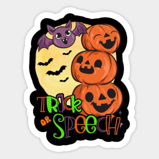 Speech Therapist, Speech language pathology Halloween Sticker